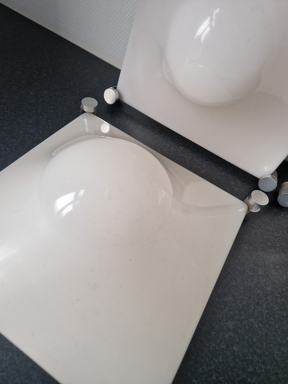 Image 1 of Vintage Martinelli Luce "Bolla" 3x wand of plafond lamp 