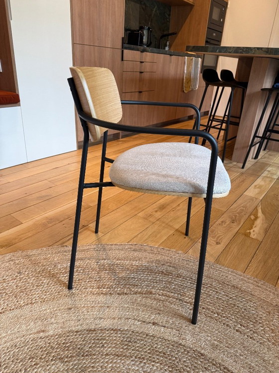 Kave Home Maureen eetkamerstoelen (2 stuks) – Metal, Textile (photo 7 of 10)