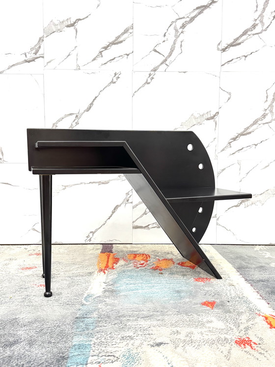 Image 1 of Paolo Pallucco Attr. Panchetta Con Tavolino E Portariviste Postmoderno Anni 80 