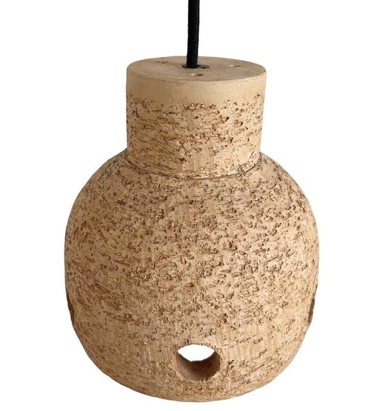 Image 1 of Lampada a sospensione vintage in ceramica anni '70 effetto cemento