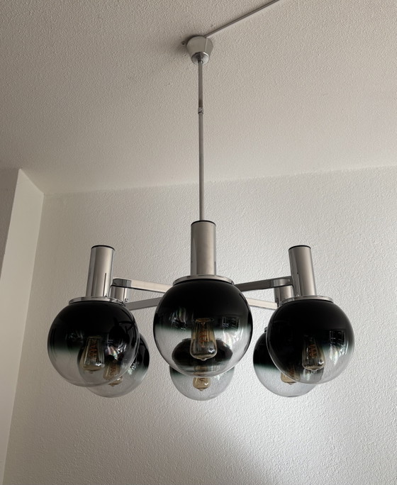 Vintage Targetti Sankey ceiling lamp – Ceiling lights, Glass, Metal (photo 3 of 12)