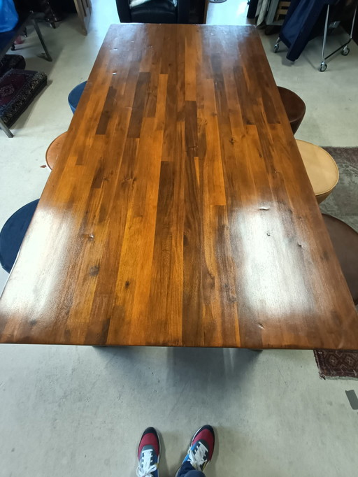 Teak dining table