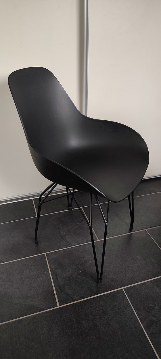 Set of 2 Kubikoff Diamond Dimple Closed Black – Side chairs, Metal, Plastic (photo 2 of 6)