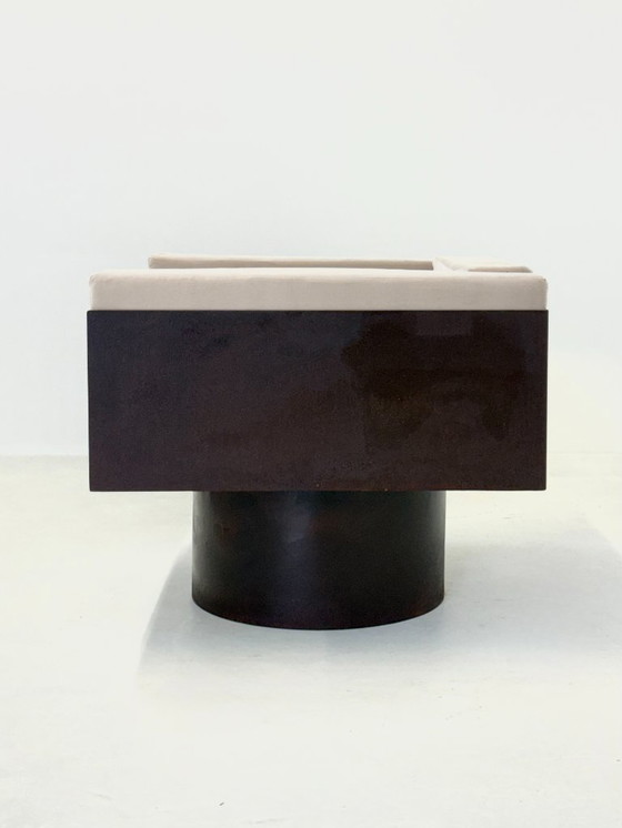 Image 1 of Juego de 2 sillones esculturales de metal italiano