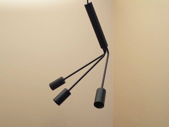 Lampada a sospensione Frandsen a tre bracci in metallo nero Design danese degli anni 2000 – Lampadari (photo 4 of 9)