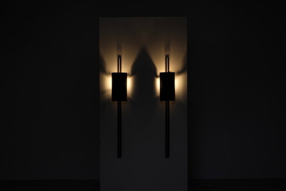 Image 1 of Coppia di lampade da parete "Monza" di Franck Robichez per Dritsh, Parigi, anni '90.