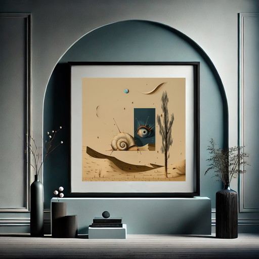 Unique edition. High-quality giclée print. Monsieur Escargot and the Lunar Conspiracy