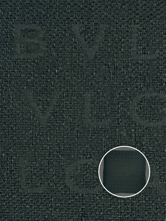 Image 1 of Bvlgari – Set mit 2 neuen Kissen aus schwarzem Bvlgari-Canvas