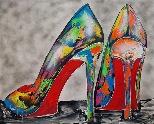 Henry ESCOBAR - Pop Heels - Artist's Painting
