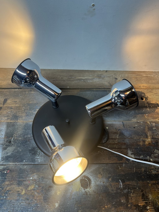 Vintage Brilliant Leuchten space age chrome ceiling spotlights