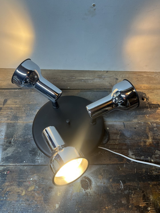 Image 1 of Vintage Brilliant Leuchten space age chrome ceiling spotlights