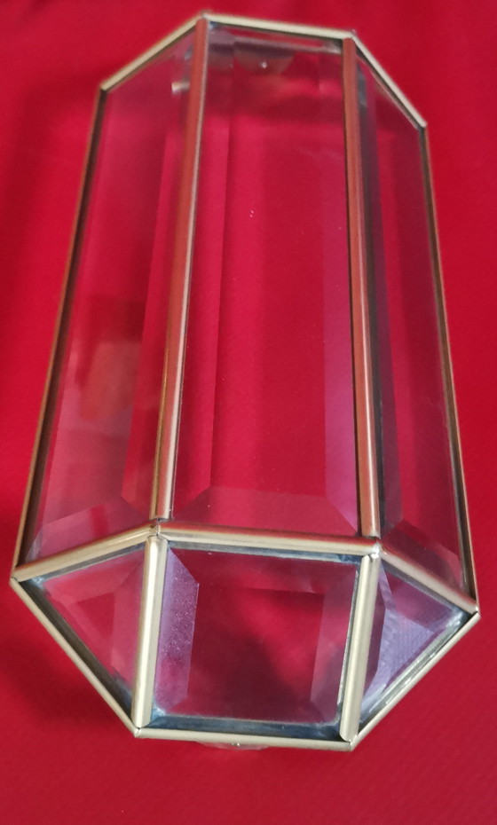 Image 1 of Hollywood Regency Mid-century wall lamps by W. Müller Munich, 1970s brass and gold