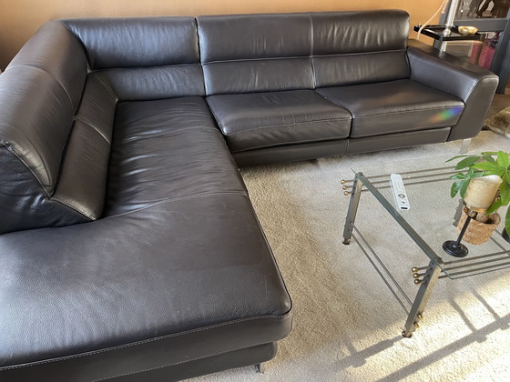 Image 1 of Rundlederen hoekbankpr