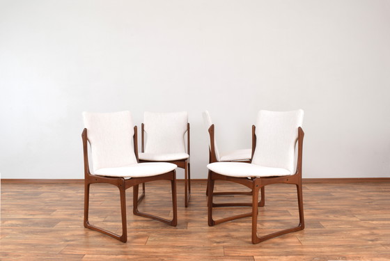 Image 1 of Mid Century Deense teakhouten eetkamerstoelen van Vamdrup, 1960S, set van 4