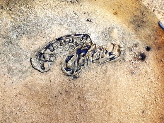 Image 1 of Schimmernde Vase von Alphonse Cythère (1861–1941), 26 cm, signiert, Art-Deco-Periode, 1920