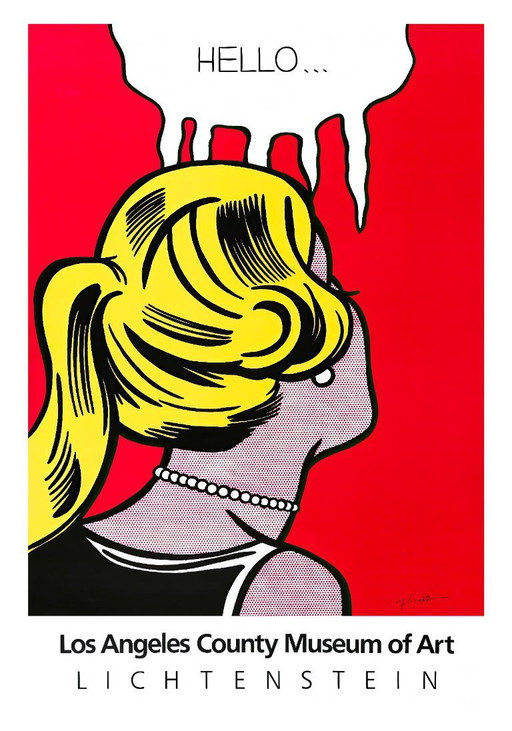 Cold Shoulder - Roy Lichtenstein, manifesto Pop Art - 70 x 100 cm