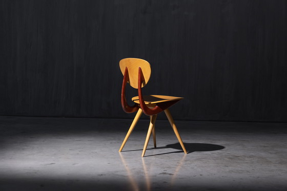 Image 1 of Mid Century Skulpturale Stühle von Stella, Frankreich, 1950er Jahre