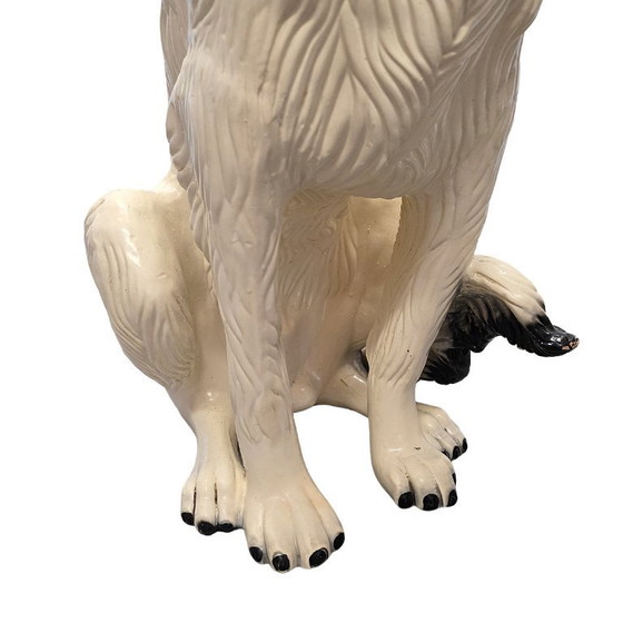 Image 1 of Statue de chien en céramique italienne vintage