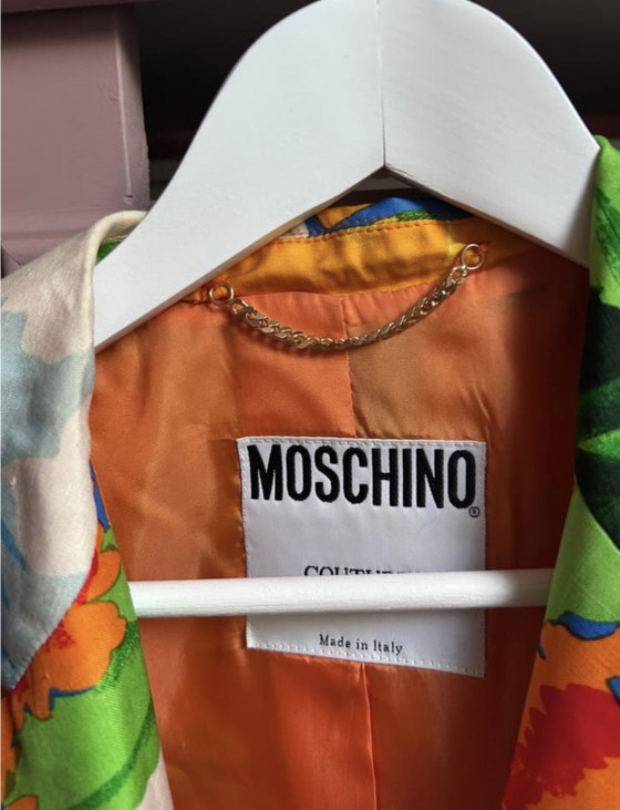 Image 1 of Vintage Moschino Couture! 100% Silk Made in Italy – Rare