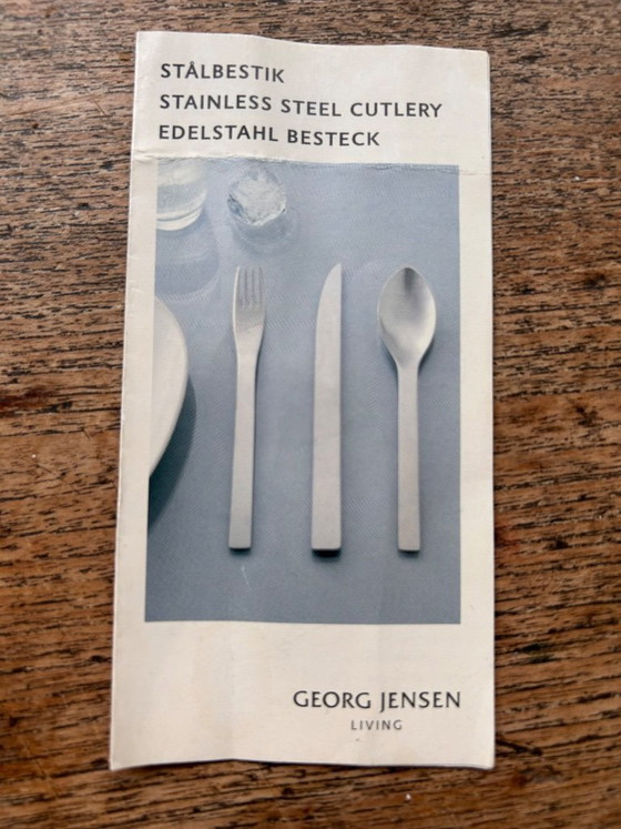 Image 1 of 48-piece designer cutlery set by Georg Jensen.