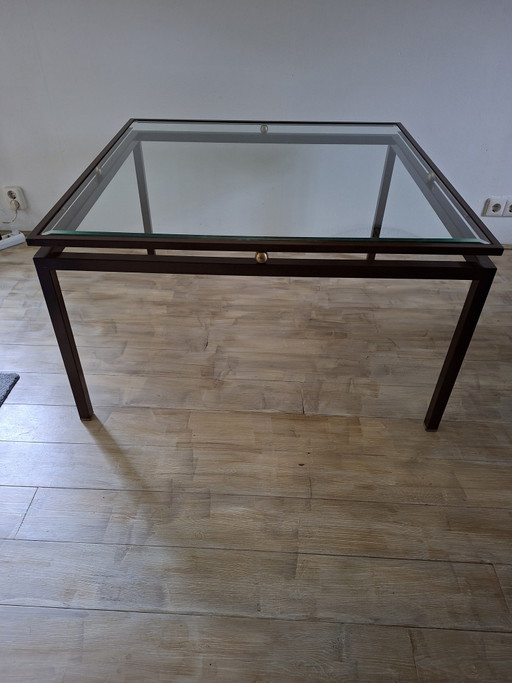 2 mesas de centro cuadradas con tablero de cristal – salontafels, Metal (photo 2 of 6)