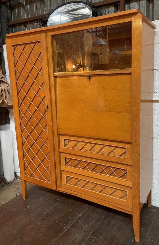 Image 1 of Armoire secrétaire vintage années 1960