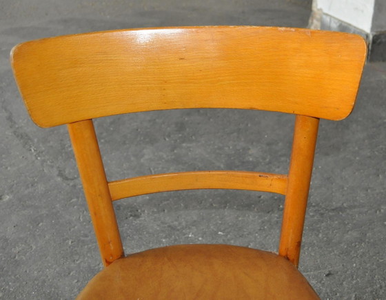 Ungarischer Kunstleder Esszimmerstuhl, 1960er – Esszimmerstühle, Mid Century Modern (photo 8 of 10)