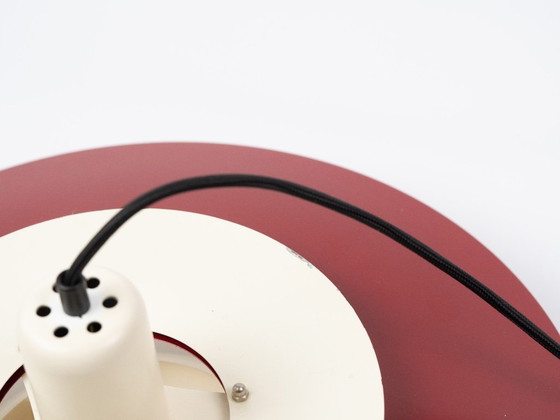 Danish vintage Lyskaer pendant lamp by Bent Nordsted, 1980s, Aluminium, White (photo 6 of 10)