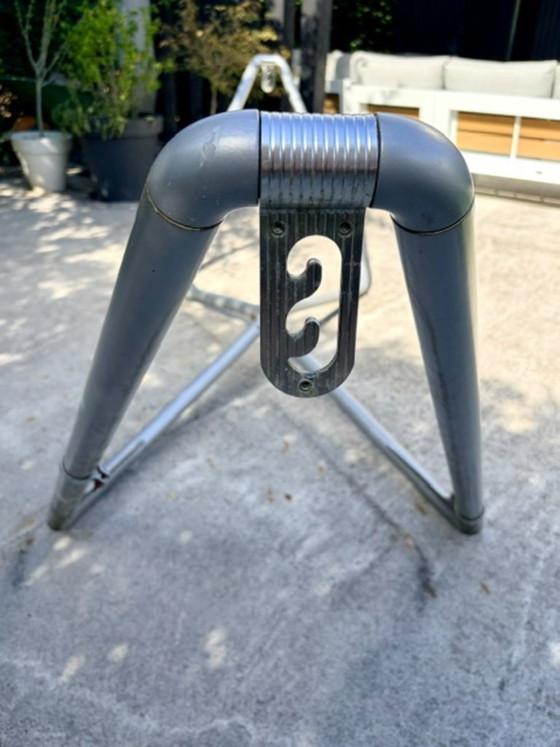 Hangmat met aluminium standaard en dik gewatteerd kussen – Ligbed tuin, Polyester (photo 18 of 29)