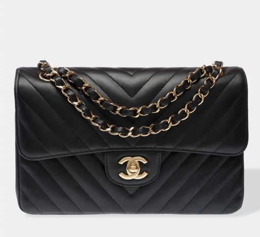 Borsa CHANEL Timeless/Classique en Cuir Noir - 103317
