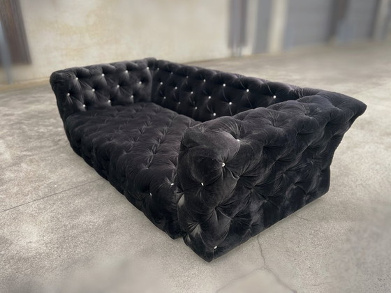 Bretz Marylin Divano 4 posti Nero – Divani 3 posti, Velvet (photo 4 of 7)