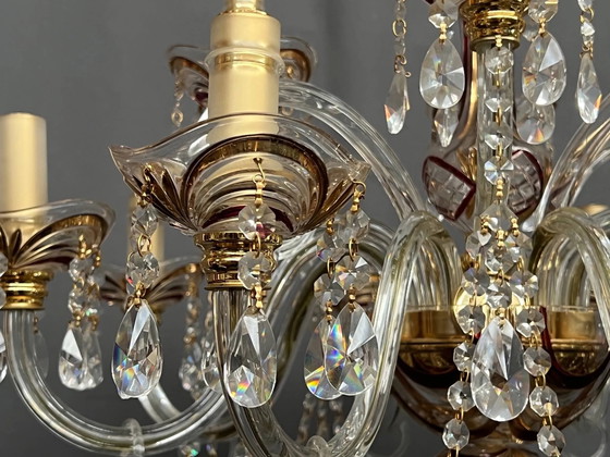 Splendore veneziano. Cristallo, vetro, dipinto a mano. 12 punti luce. – Lampadari, Crystal, Glass (photo 5 of 9)