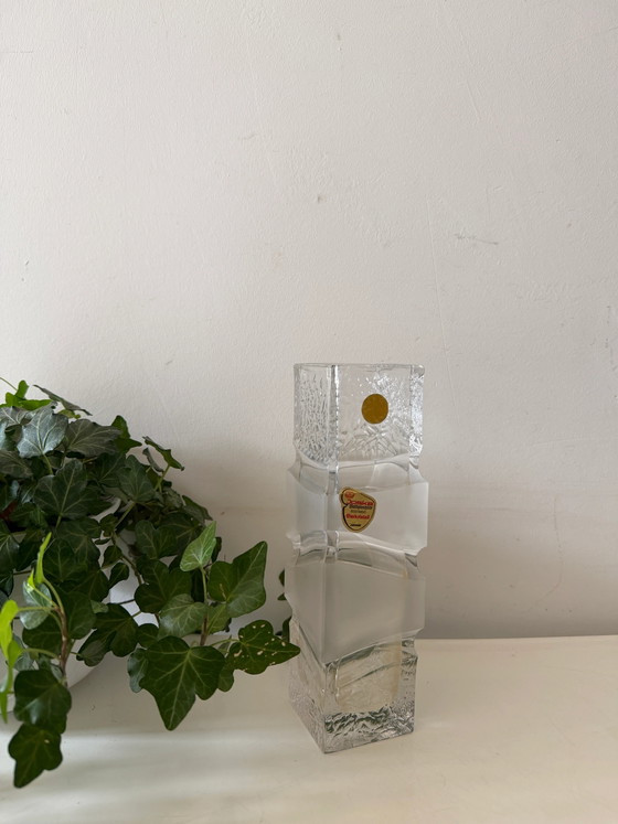 Crystal pop art block vase – Mid Century Modern (photo 5 of 5)