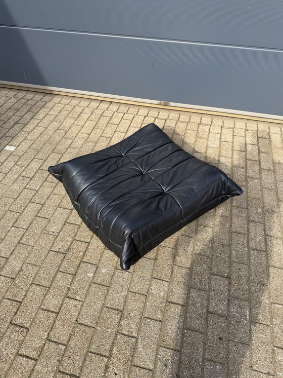 Image 1 of 100% authentic Togo Ligne Roset pouf in original black leather