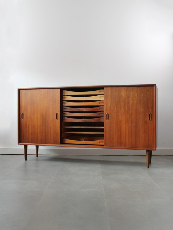 Image 1 of Vintage Danish Sideboard in Teak with 19 Drawers