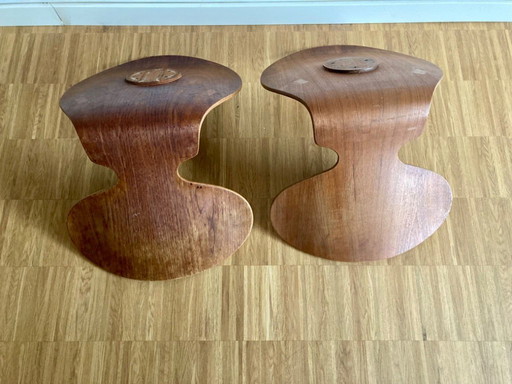 2 x Arne Jacobson Ant chair without the legs