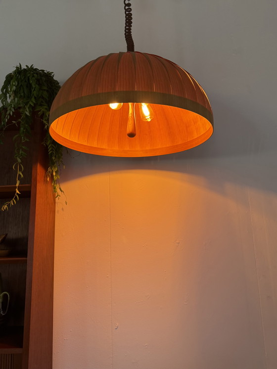 Image 1 of Lampada a sospensione vintage a stecche, Hans Agne Jakobsson anni '60