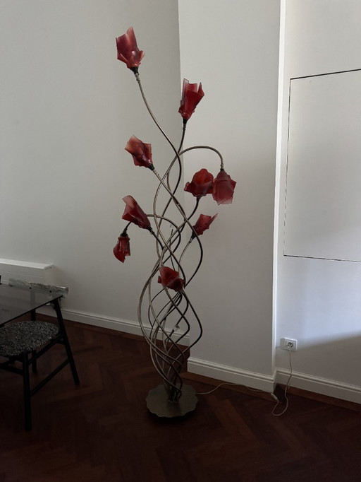 Designer Handmade Glass Floor Lamp (De Landtsheer Art)