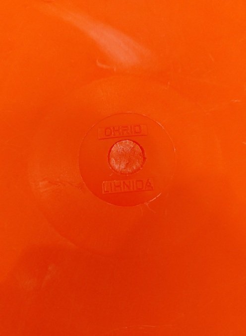 Image 1 of Vintage Orange Papierkorb, Kunststoff-Mülleimer, Retro-Abfallkorb