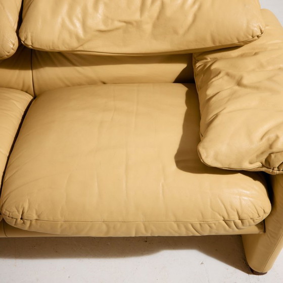 Image 1 of MK11585 Juego de cuero Maralunga de Vico Magistretti para Cassina. Juego de 3