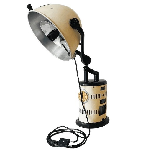 Lampe de table industrielle vintage, modèle Hanau, années 1930