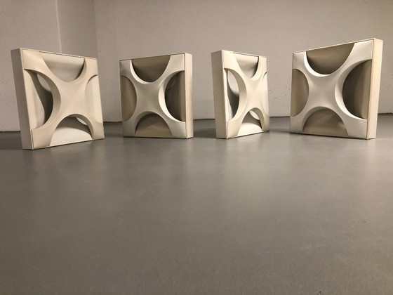 Image 1 of 4x Lampade da parete Staff Leuchten Rolf Krüger modello Oyster