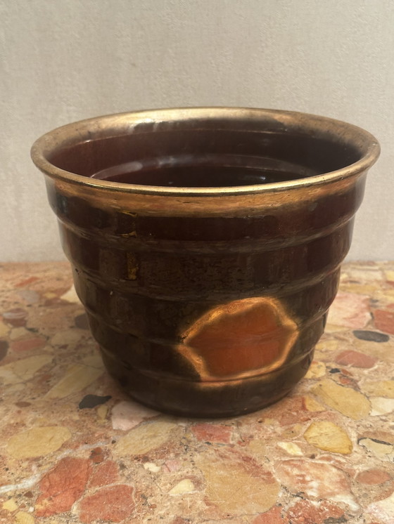 Image 1 of Vintage keramische plantenpot / Vintage keramische plantenpot