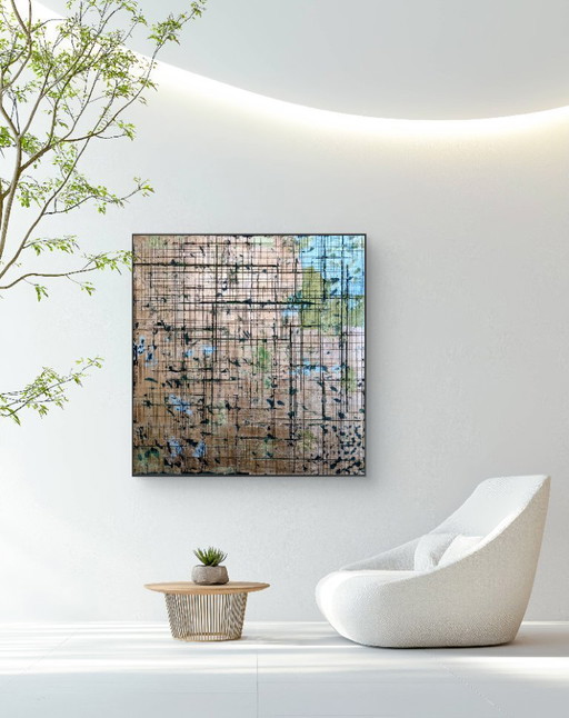 Objeto mural/pintura de arte moderno: La Ciudad