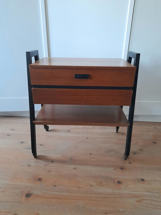 Image 1 of Danish teak sewing table
