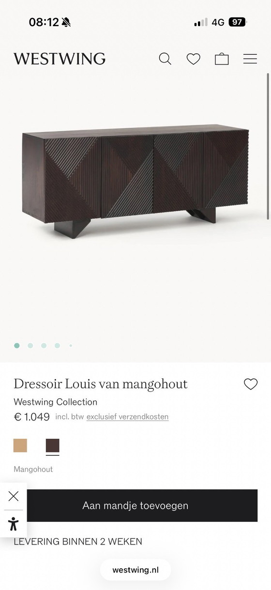 Image 1 of Westwing Louis sideboard made of mango wood
