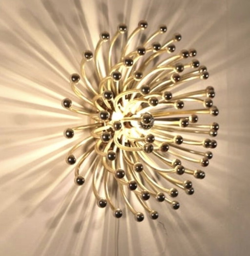 Beautiful Champagne Gold Colored Pistillo Wall Light Sconce 