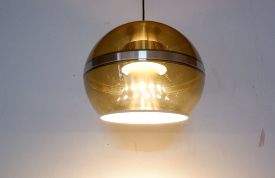 Image 1 of Lampe suspendue Dijkstra Lamps marron style Space Age