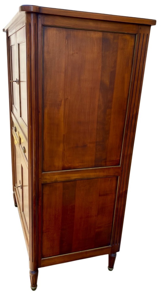 Image 1 of Louis XVI style sideboard with brass hardware