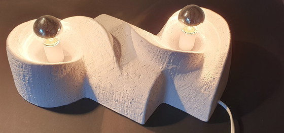 Image 1 of Ceramic brutalist lamp from the 70s